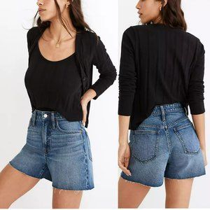 Madewell Women's Blue Denim The Curvy Perfect Jean Shorts Size 32